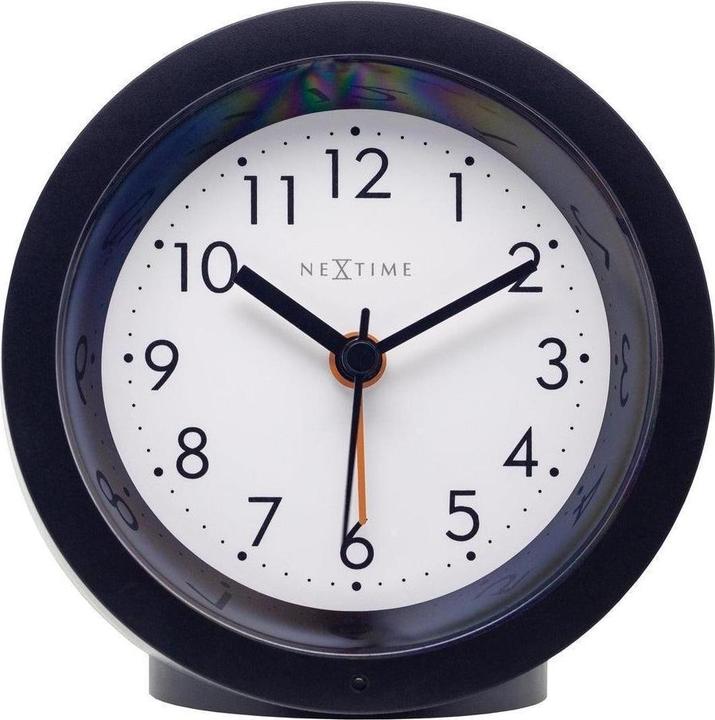 Nextime Silent Desk Alarm Clock 10.5cm – Luminous Dial, Modern, Round