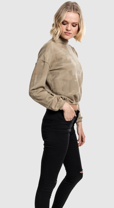 Actual product image Urban Classics Ladies Camo Turtleneck Crew (S)