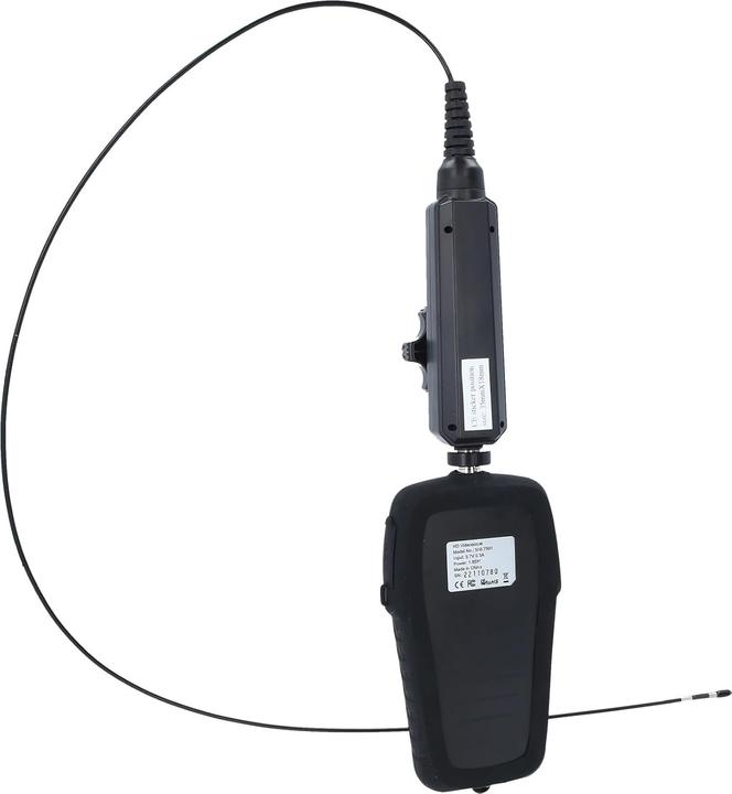 Actual product image KS Tools HD videoscope set with Ø 3.9 mm 180° and 0° HD front camera probe, flexible PVC sheath, 3-piece