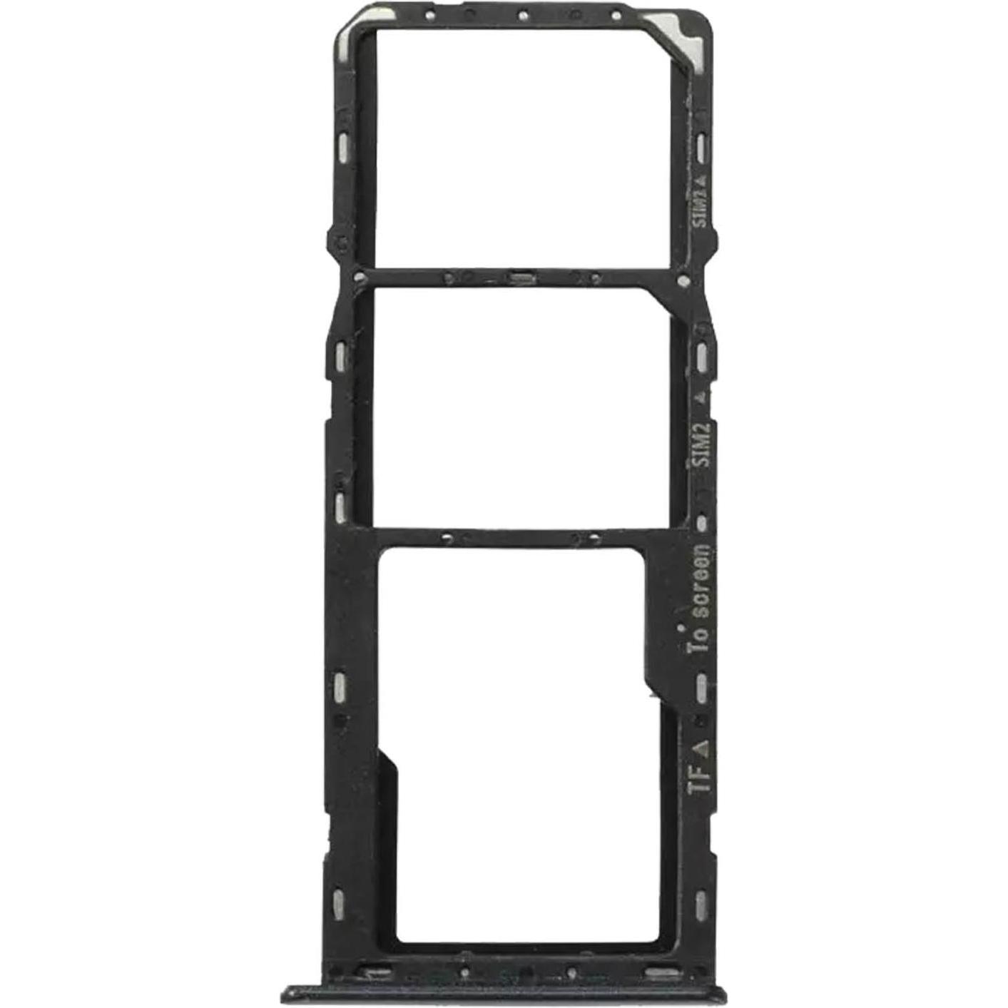 Clappio Ersatz Sim-Halter (SIM-Halterung, Galaxy A22 5G), Mobilgerät Ersatzteile, Schwarz