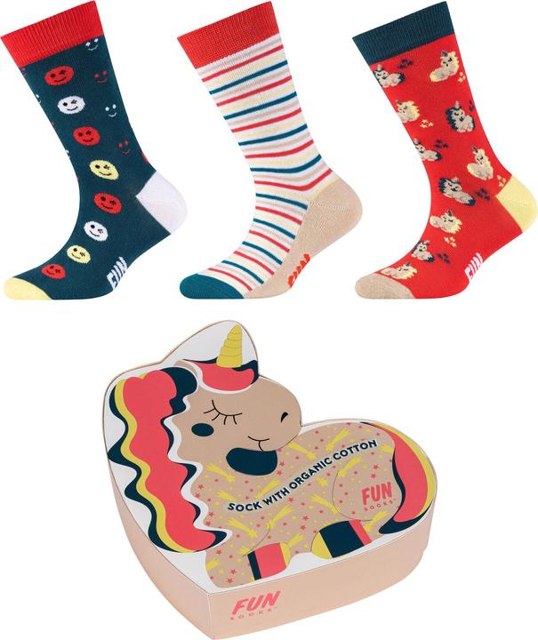 Produktbild Fun Socks BOXES 3er Pack (3er Pack, 23 - 27, 27 - 28)
