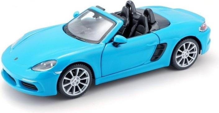 Actual product image Bburago Porsche 718 Boxster Blue 1/24