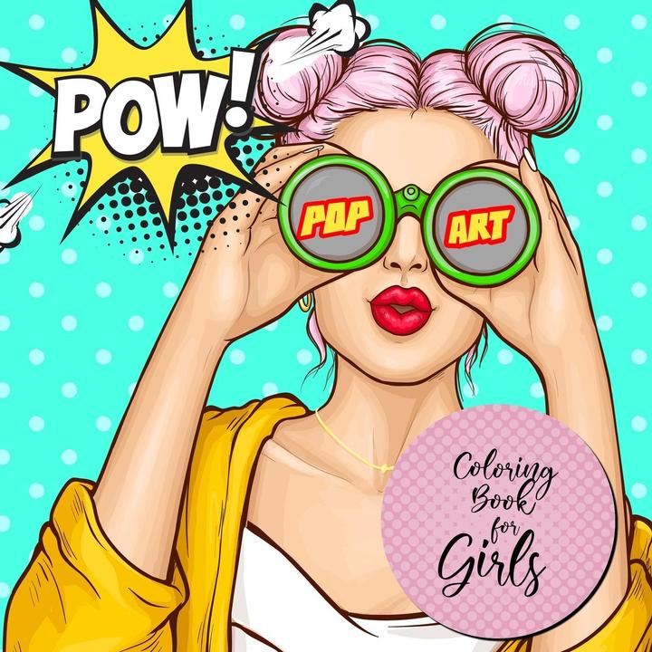 Grafik:Malbuch für Mädchen Pop Art