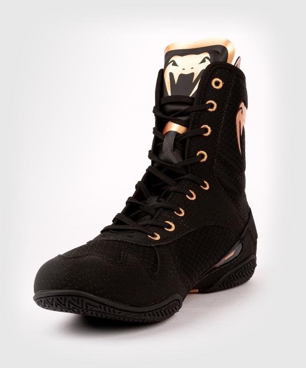 Actual product image Venum Elite Boxing Shoes – Black/Bronze - 44,5 (US 11) (44)