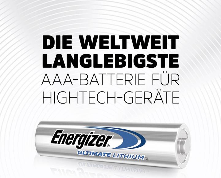 Immagine prodotto Energizer Ultimate Lithium (4 pz., AAA, 1250 mAh)