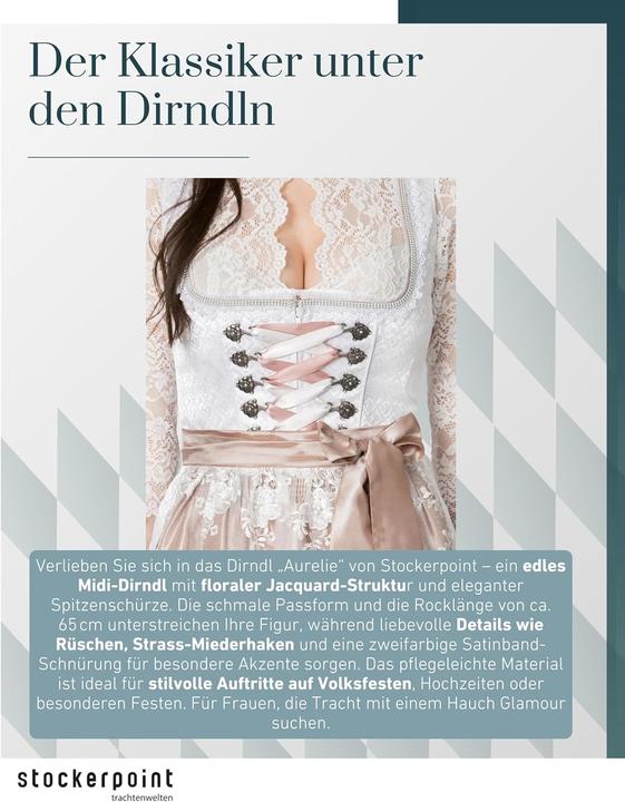 Image du produit Stockerpoint Robe avec tablier en dentelle (36)