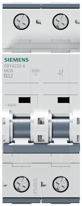 Produktbild Siemens MCB 2 Pole Type B 10kA 32A 400V