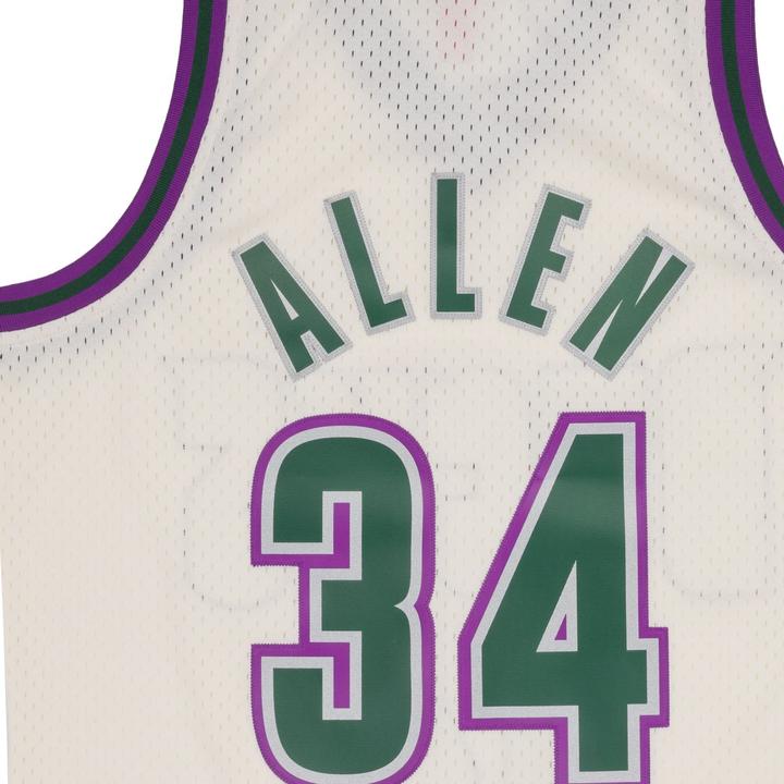 Immagine prodotto Mitchell & Ness Maglia Swingman Milwaukee Bucks OFF-WHITE Ray Allen - S (S)