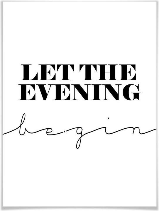 Image du produit Trenddeko Que la soirée commence (60 x 80 cm)