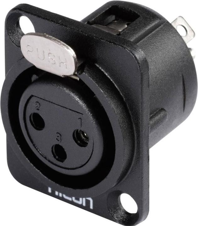 Hicon XLR Einbaukupplung 3pol HI-X3DF-M