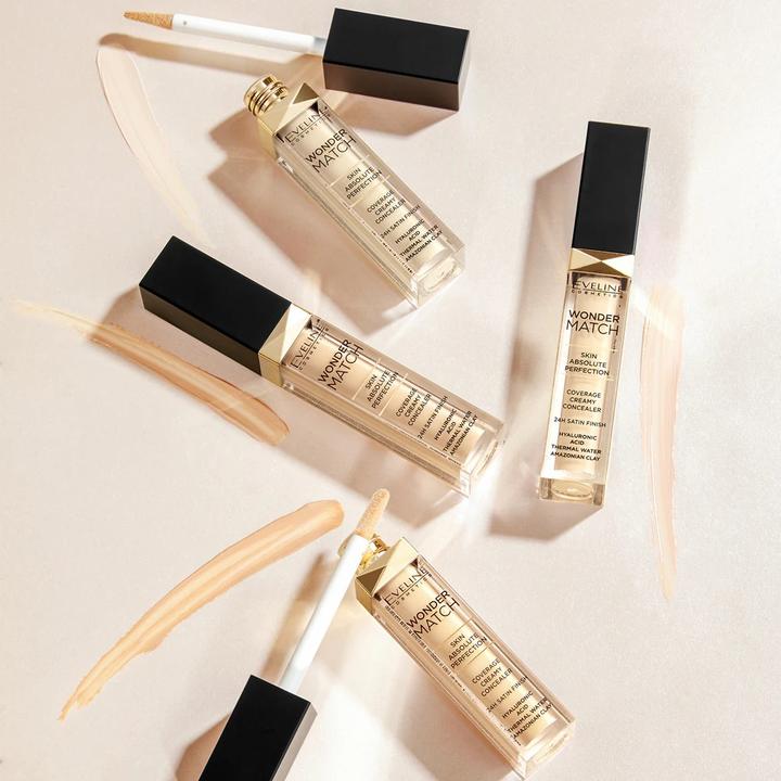 Actual product image Eveline Wonder Match Liquid Concealer 20 Peach 7ml