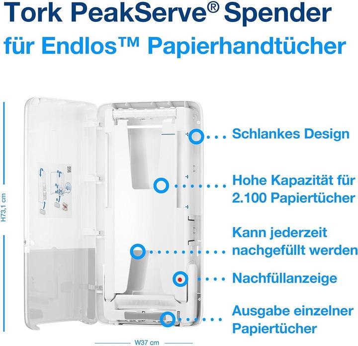 Produktbild Tork Peakserve Dispenser White