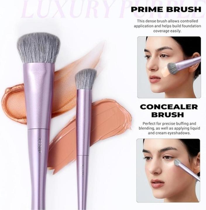 Actual product image Jessup Makeup Brushes Face Set - 5 Premium Synthetic Brushes (Set)