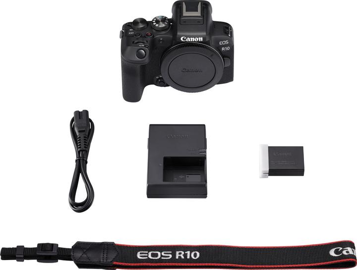 Produktbild Canon EOS R10 Gehäuse + Mount-Adapter EF-EOS R (24.20 Mpx, APS-C / DX)