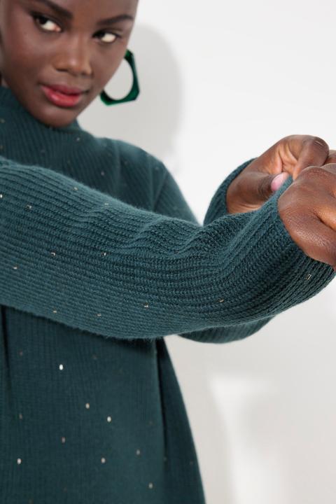 Produktbild Ulla Popken Pullover, Wollmix, Ziersteine, Stehkragen, Langarm (42, 44)