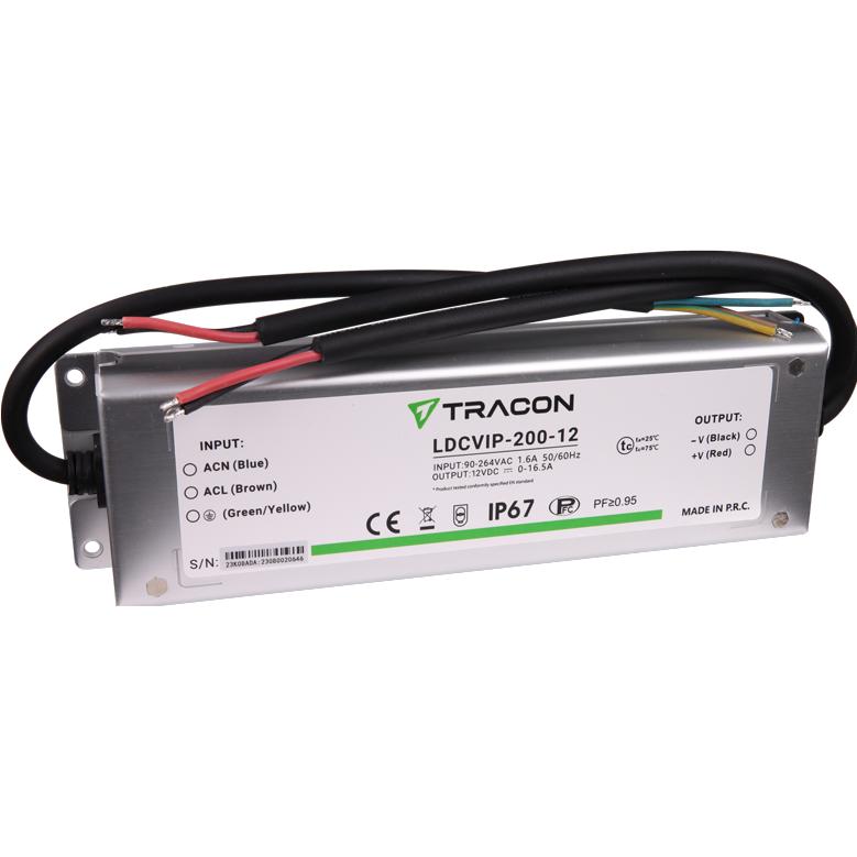 Tracon, Accessori per illuminazione, LED-Treiber mit geschütztem Metallgehäuse