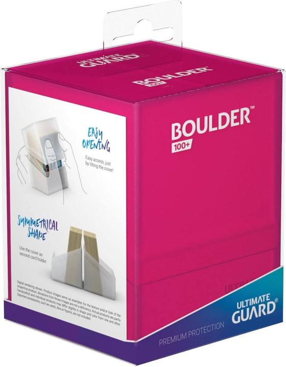 Actual product image Ultimate Guard UGD010786 - Boulder Deck Case - 100+ Cards, Standardsize, rhodonite