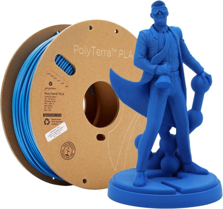 Produktbild Polymaker PolyTerra (PLA, 1.75 mm, 1000 g, Blau)