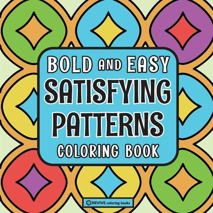 Produktbild Bold & Easy Satisfying Patterns Coloring Book