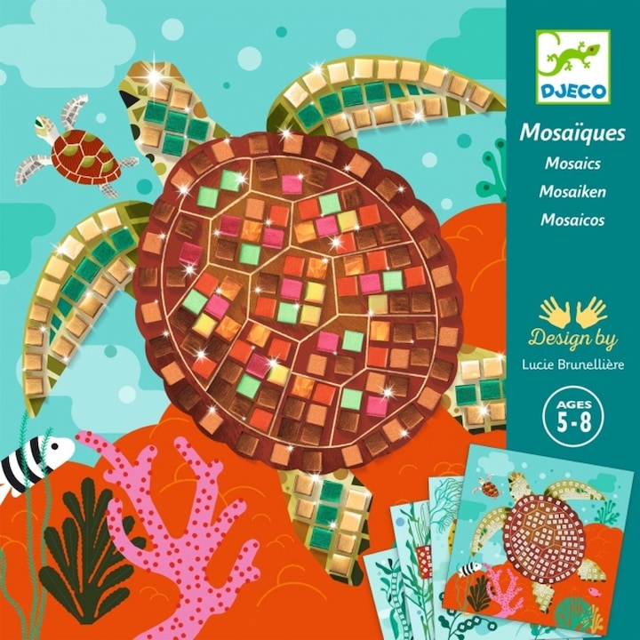 Actual product image Djeco Creative Mosaic Set - Caribbean Animals