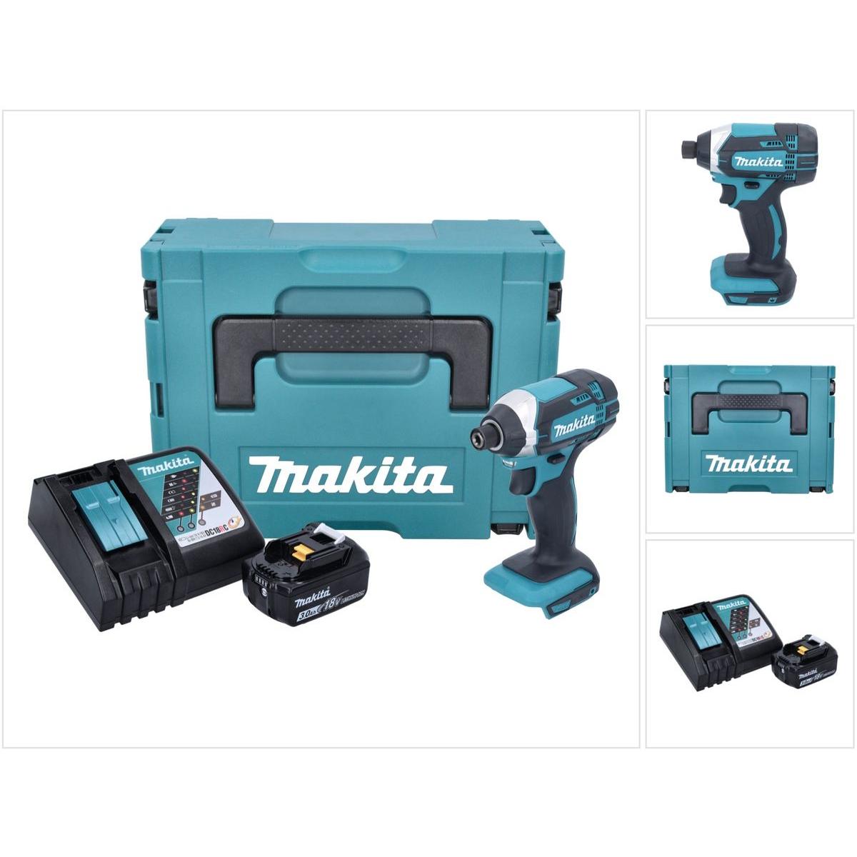 Makita, Bohrmaschine + Akkuschrauber, DTD 152 RF1J (Akkubetrieb)