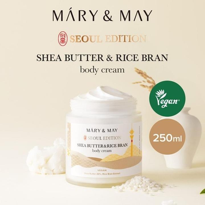 Produktbild Mary&May Seoul Edition Shea Butter & Rice Bran Body Cream Korean Vegan (Körpercreme)