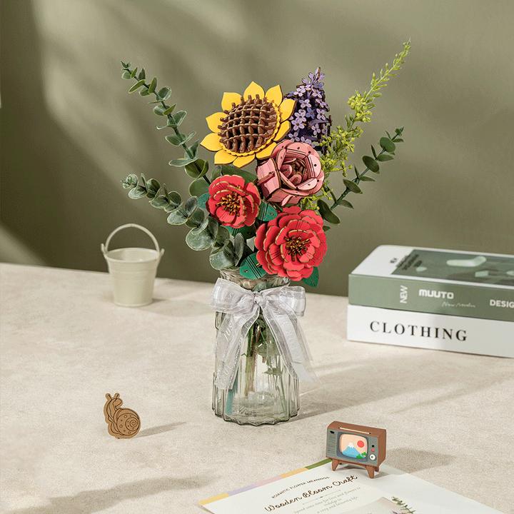 Actual product image Robotime TW041 - Pink Rose