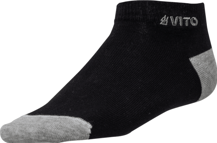 VITO 1 PAAR SCHWARZE SOCKEN EVERYDAY FRESH Grosse 38-42 (Einzelpack, 38 - 42, 43 - 47, 35 - 37)
