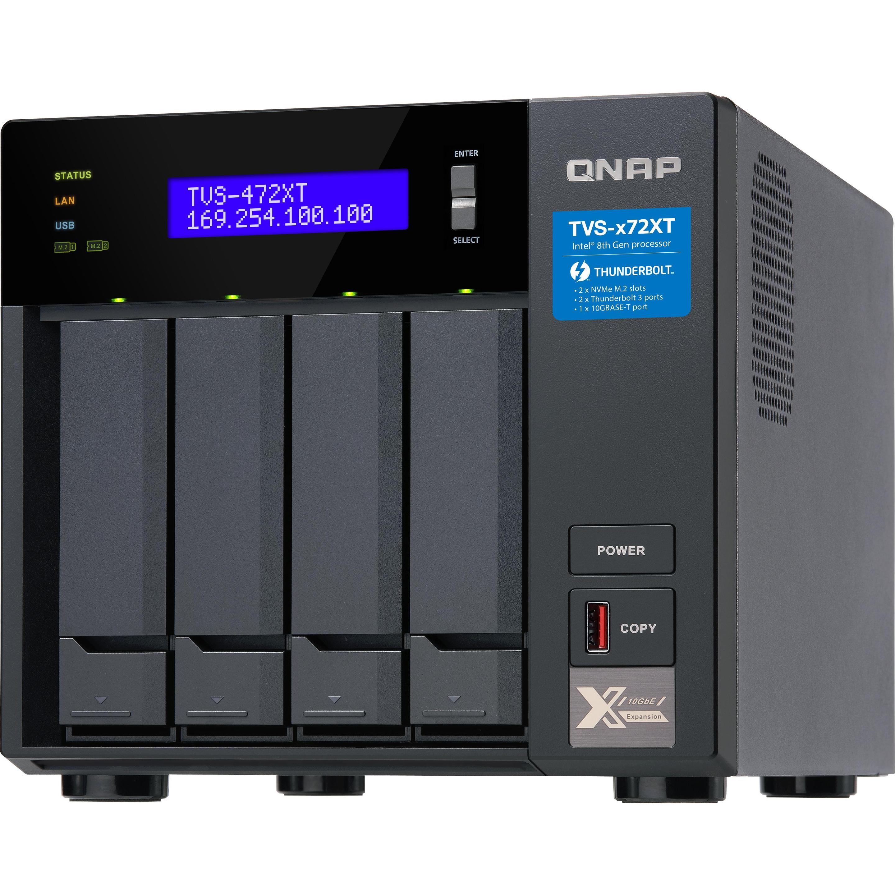 Thumbnail - QNAP TVS-472XT (0 TB), NAS, Schwarz