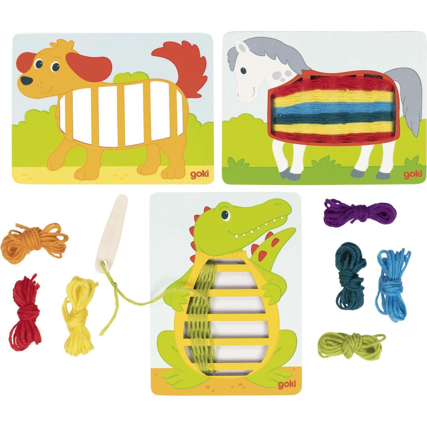 Goki Holzwebpuzzles (3 Teile)