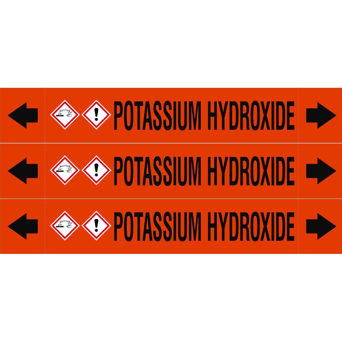 Brady ASME - Rohrmarkierer - Potassium Hydroxide (312963)