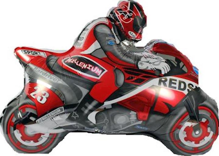 Fortura Motorrad : Silberfolienballon (1x)