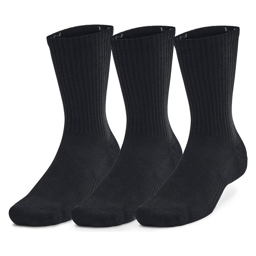 Under Armour, Unisex, Sportsokken, Tc Crew 3er Pack Socken (36 - 41), Zwart