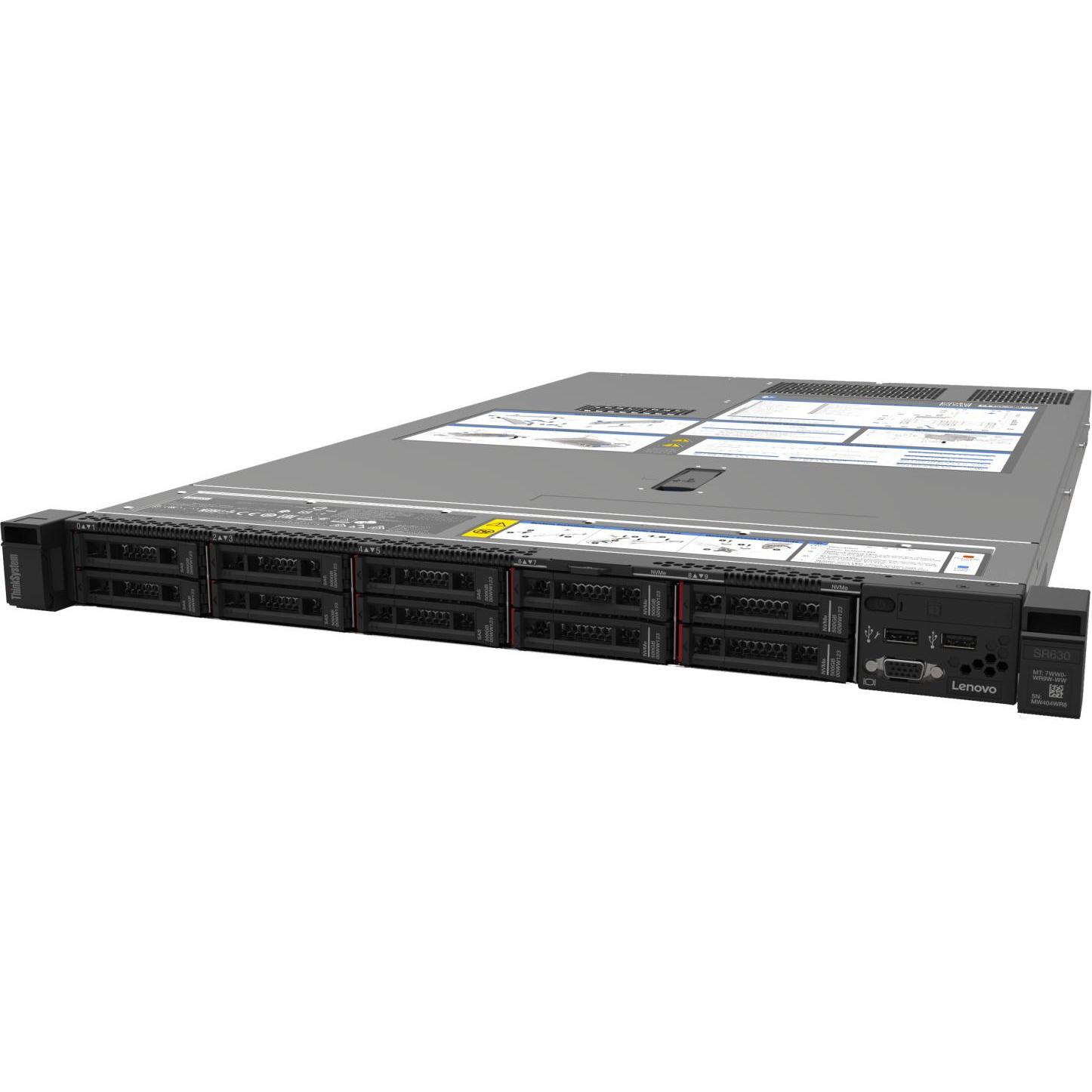 Lenovo SR630 Intel Xeon Silver 4208 8C 2.1GHz 11MB (Intel Xeon Silver 4208, 32 GB, Rack Server), Ser