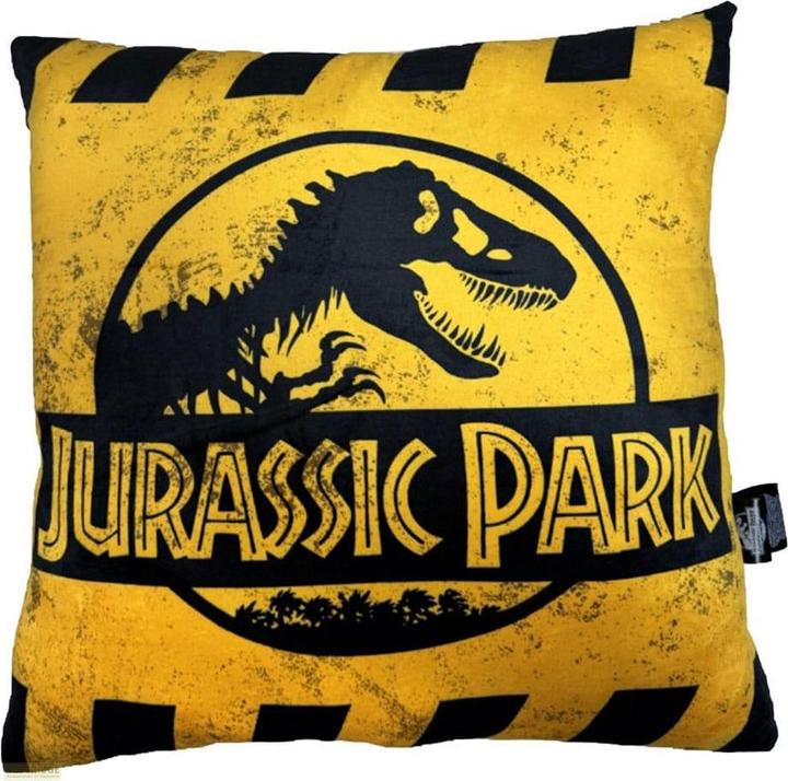 Produktbild SD Toys Jurassic Park Kissen Caution Logo 45 cm (45 x 45 cm)