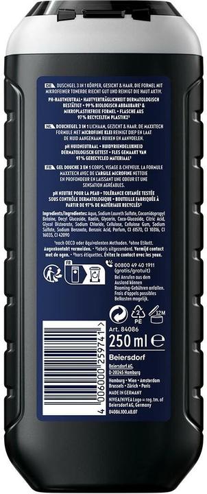 Produktbild NIVEA MEN Active Pure Real Madrid Pflegedusche (250 ml)