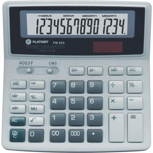 Thumbnail - Platinet, Taschenrechner, Platinum Calculator (40472) (Solarzellen, Batterien)