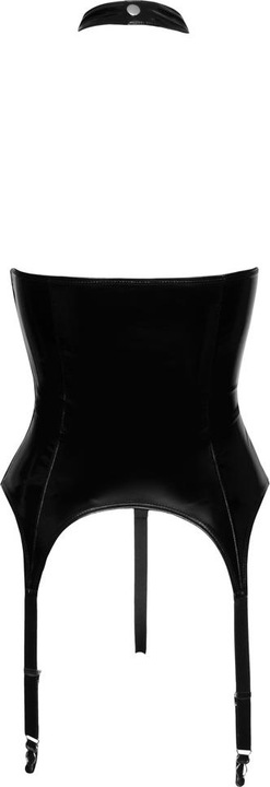 Actual product image Black Level Vinyl suspender shirt M (M)