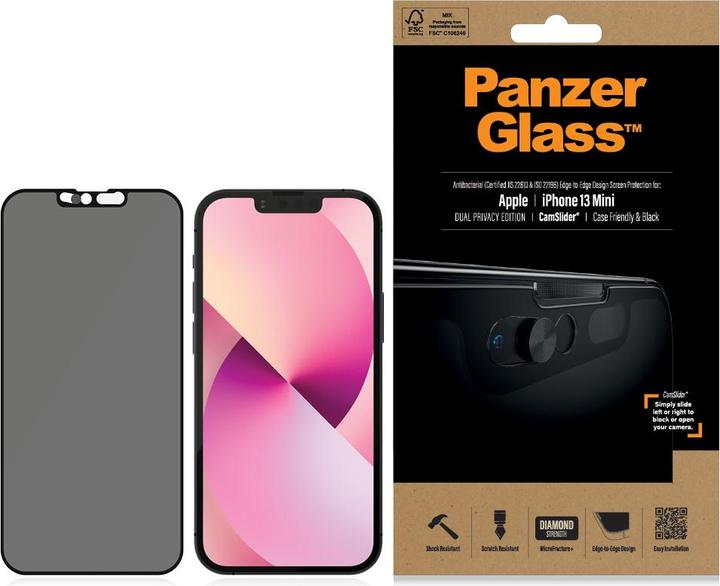 PanzerGlass CamSlider Privacy (1 pcs., Apple iPhone 13 mini)