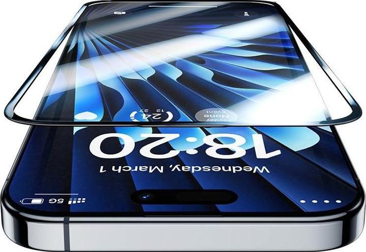 Actual product image Benks iPhone 15 Glass Warrior Bulletproof Glass 0.4mm (1 pcs., Apple iPhone 15)