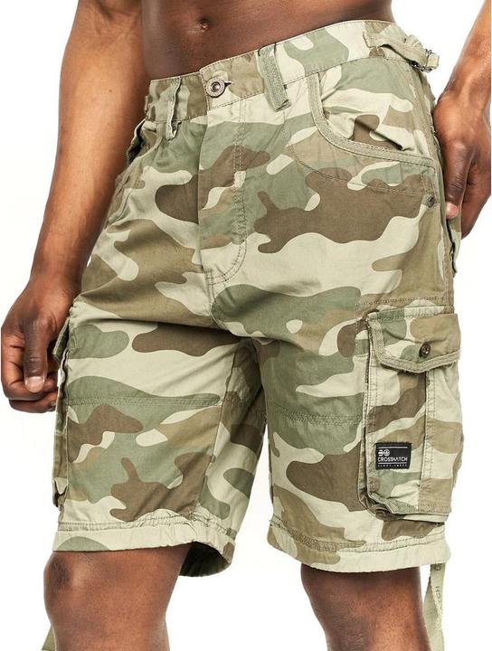 Actual product image Crosshatch Mens Jimster Camo Cargo Shorts (30)