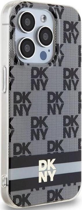 Actual product image DKNY DKHMP13LHCPTSK iPhone 13 Pro / 13 6.1" czarny/black hardcase IML Checkered Mono Pattern & Print (Apple iPhone 13, Apple iPhone 13 Pro)