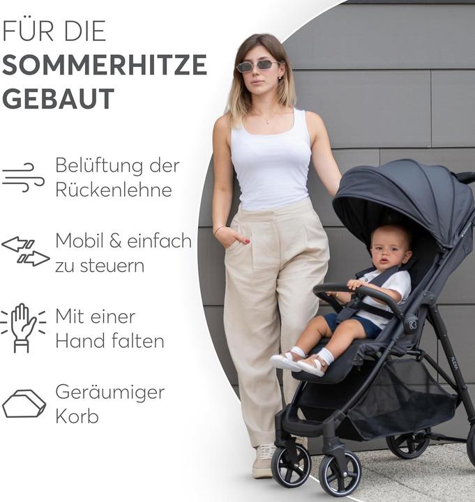 Produktbild Kikkaboo Kinderwagen, Buggy Alexa 22 kg