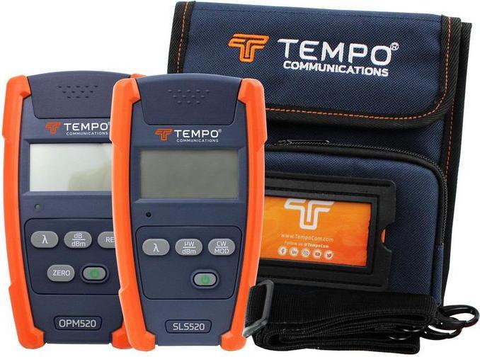 Tempo Communications Optical Power Meter and Single-Mode Stabilised Light Source Kit
