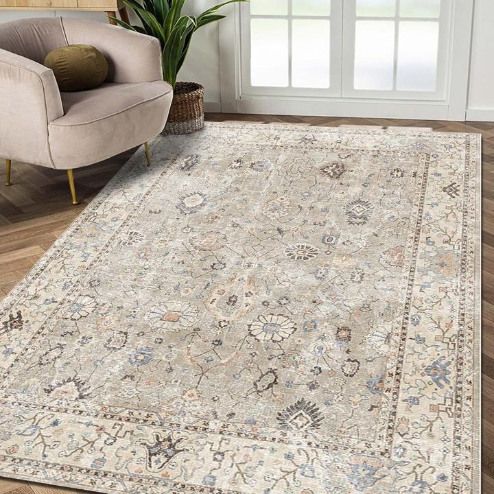 Actual product image Bamyum Monty Bedruckter Teppich Chenille-Druck Maschinell Hergestellt 160 x 230 cm (160 x 230 cm)
