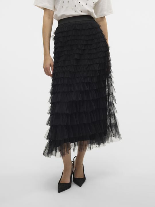 Actual product image Vero Moda Vmnaja Mw Ruffle Maxi Skirt Faw Exp (S)