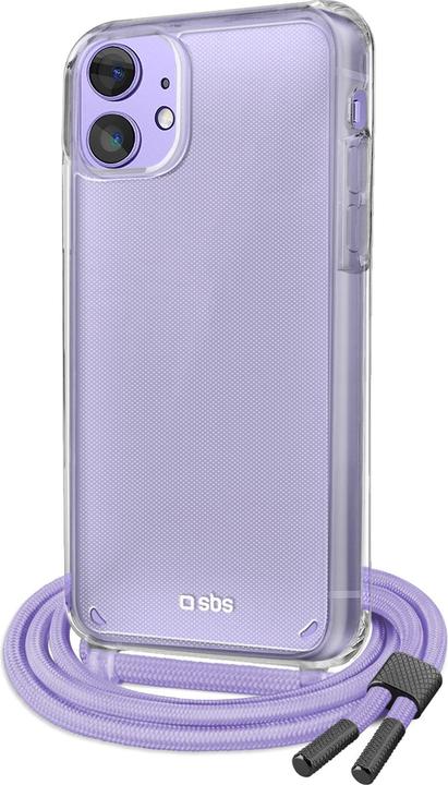 Immagine prodotto SBS Custodia trasparente con cordino colorato per iPhone 12/12 Pro (Realme 12 Pro+, Apple iPhone 12)