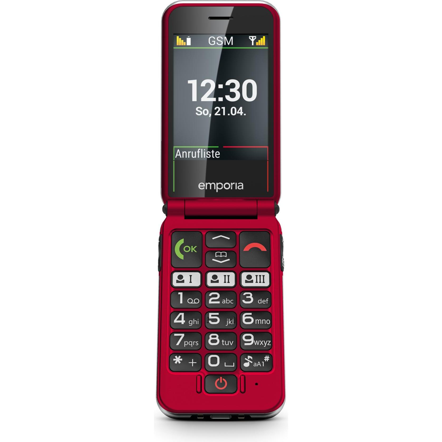 Emporia Joy V228 (2.80", 2 Mpx, 2G), Tastenhandy, Rot