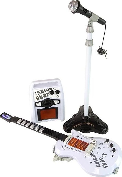 Produktbild Lean Toys E-Gitarren-Set mit Mikrofon