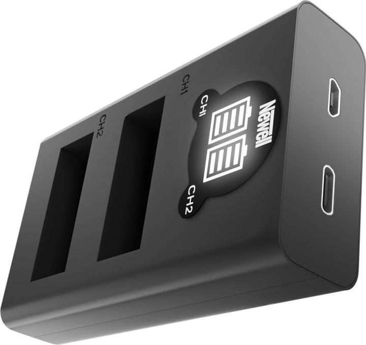 Actual product image Newell battery DL-USB-C dual channel charger for AHDBT-901 batteries (Camera battery charger)